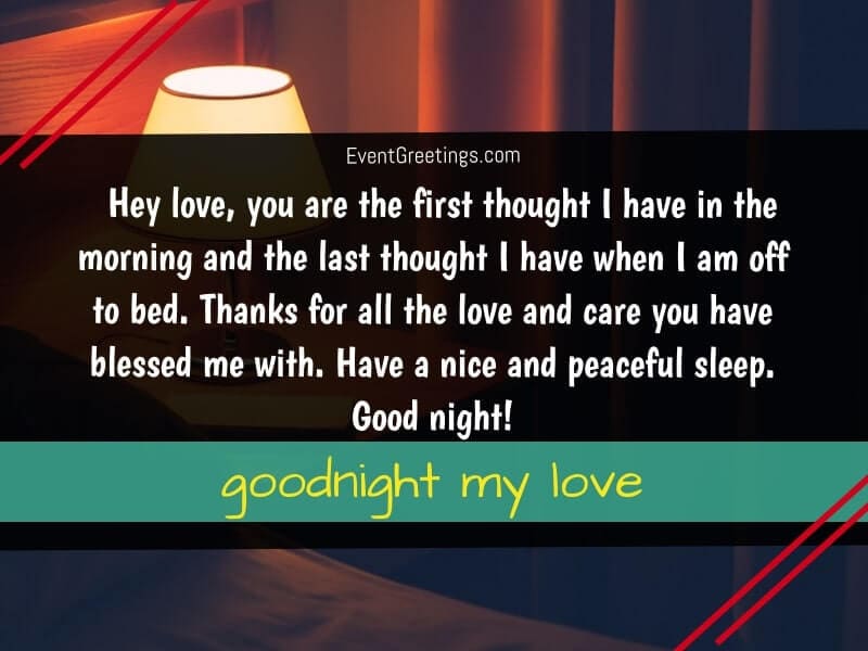 Her goodnight text for Good Night
