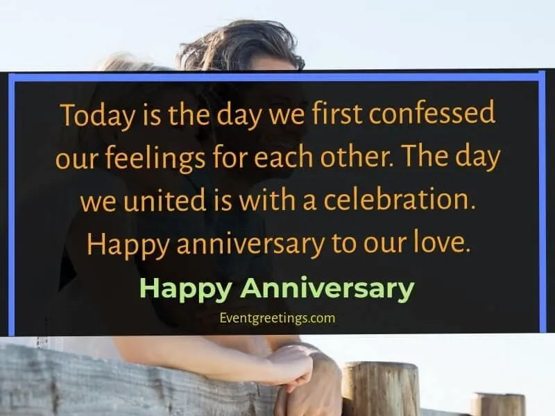 cute Happy anniversary to us