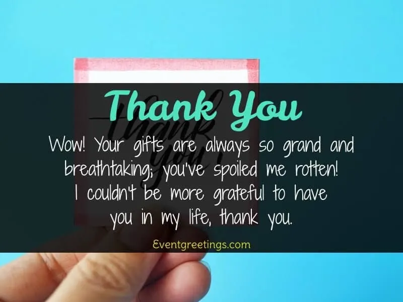 Thank You Messages for Gifts You Received  Someone Sent You A Greeting