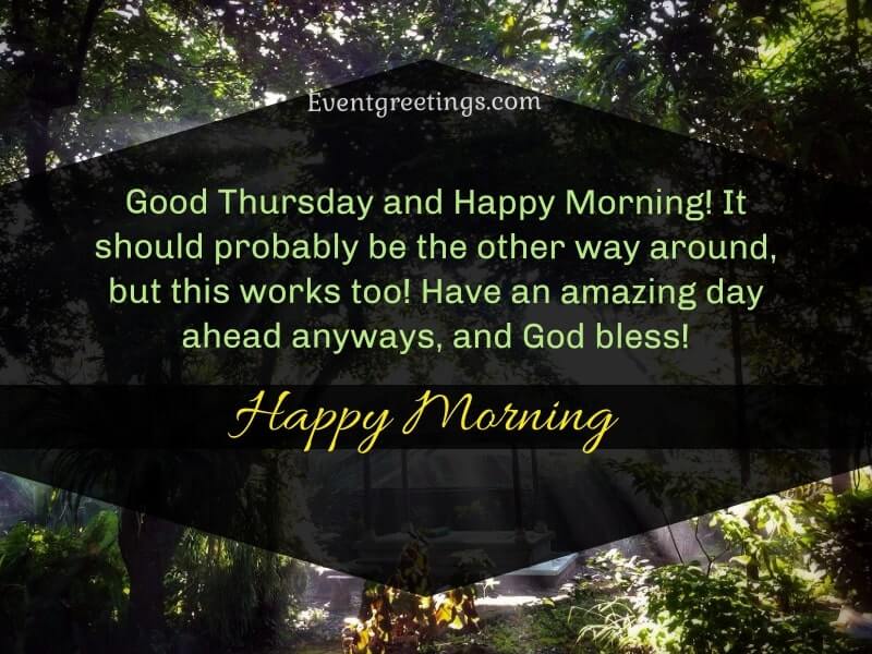 Good Morning Thursday Blessings With Images – Events Greetings
