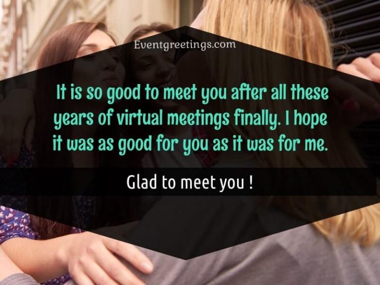 Nice to Meet You Quotes For Pleasant Meeting Events Greetings