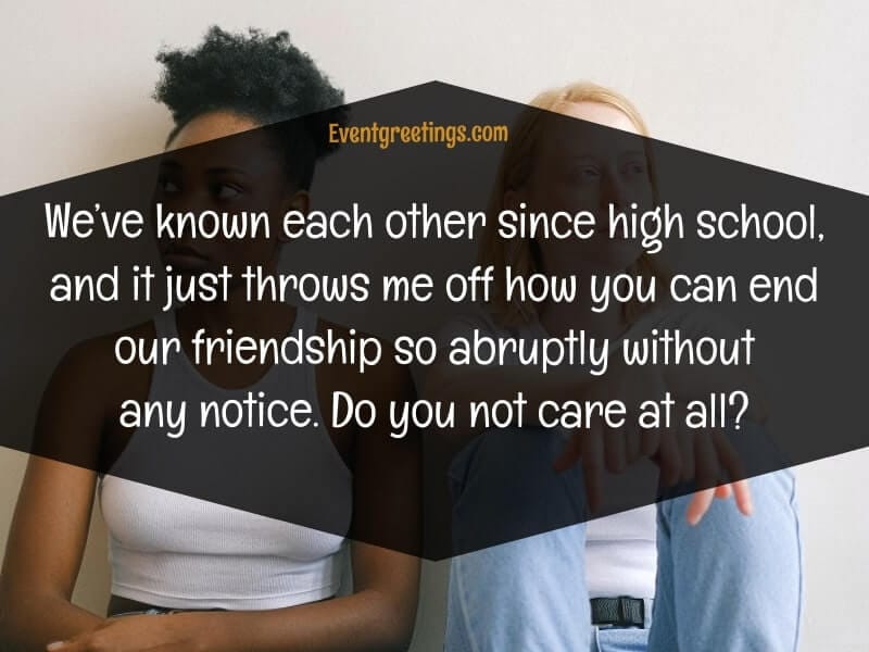 quotes about friendship ending