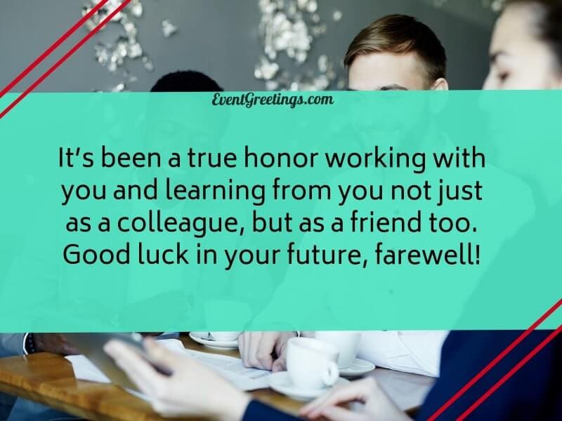 short farewell speech to colleagues examples