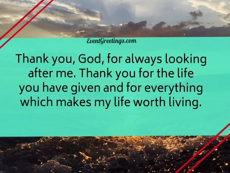 Thank you god quote