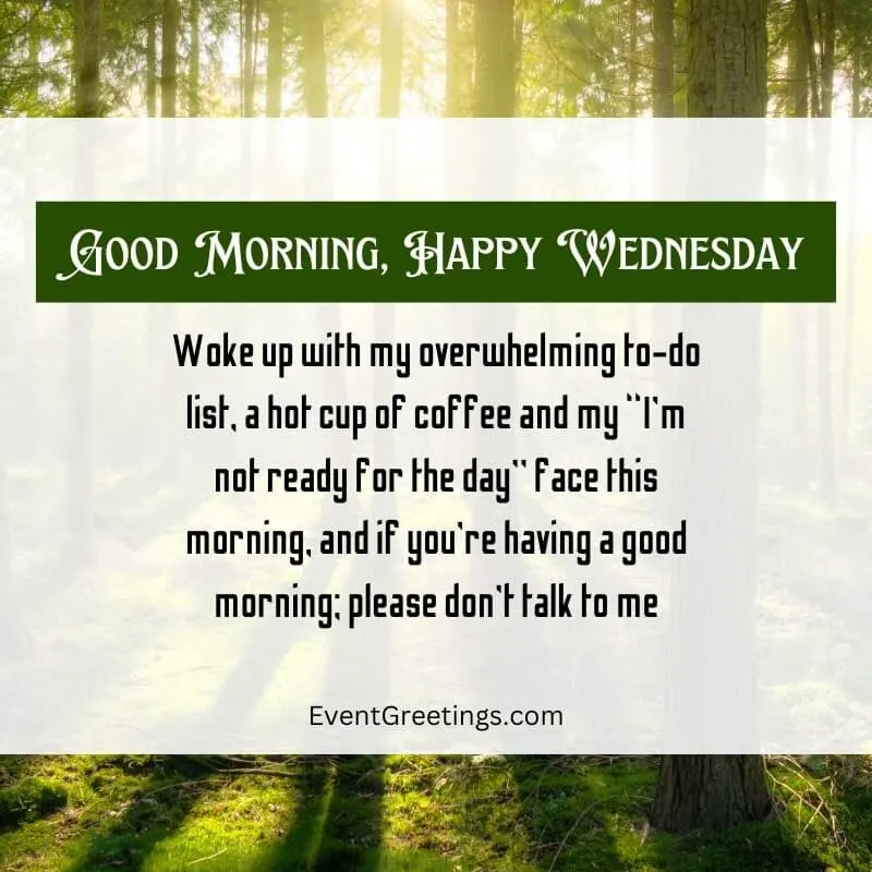 Good Morning Wednesday Blessings