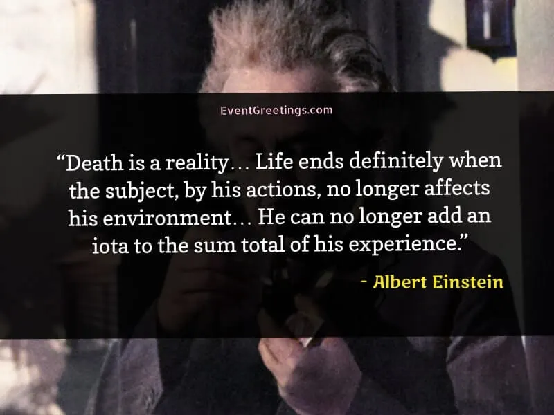 Albert Einstein's Quotes About Death