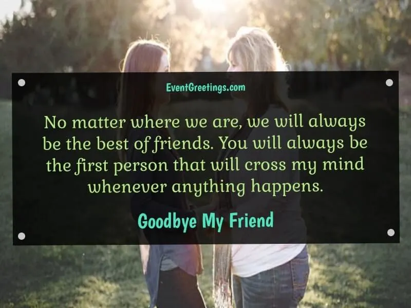 Goodbye Messages for Friends