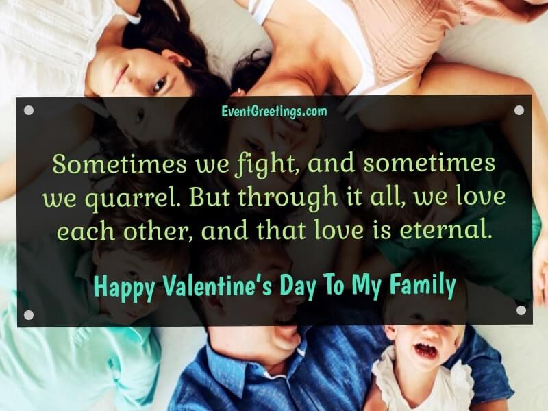 happy valentine's day to my family 