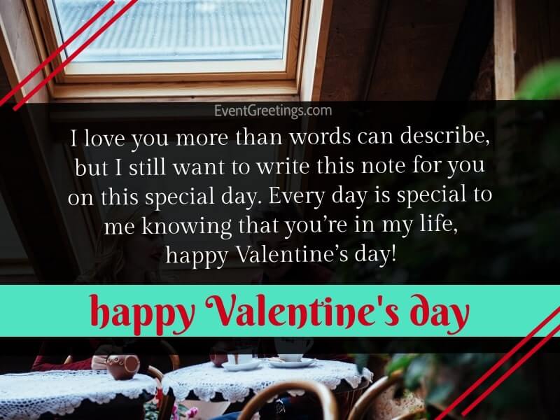 Wife valentine note to Best Valentines