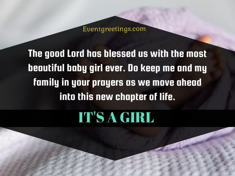 Baby Girl Announcement
