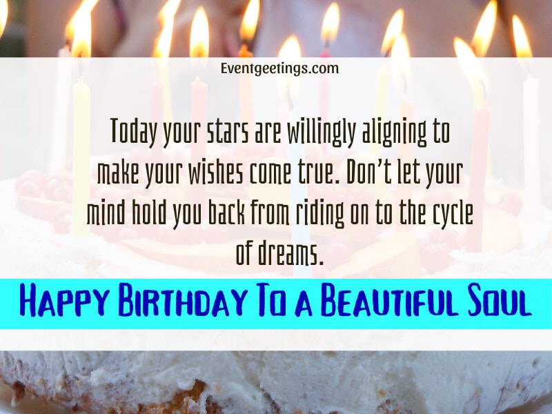 Birthday message to a Beautiful Soul