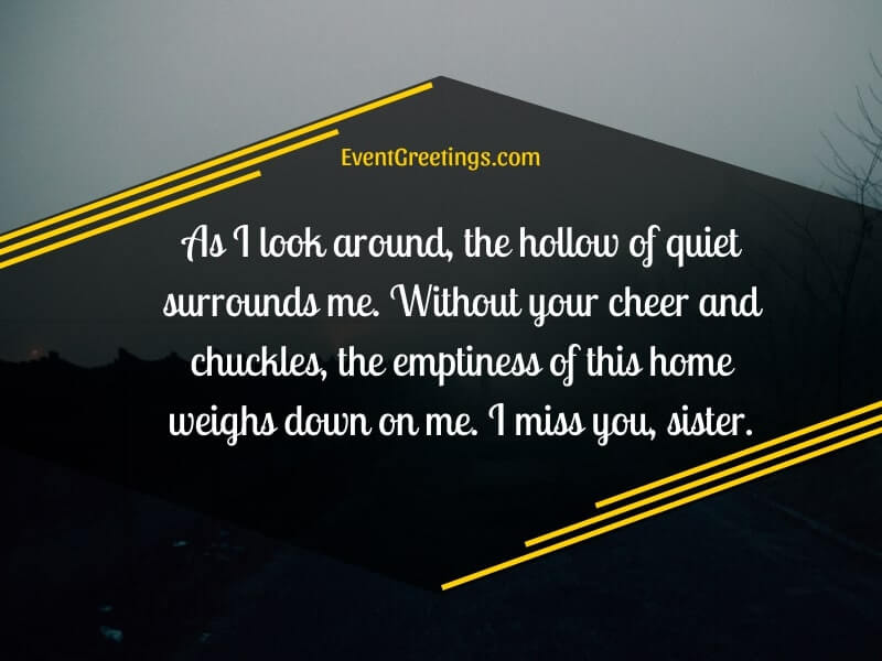 Death of Sister Quotes: Miss You Sister
