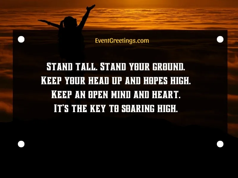 Inspirational Quotes About Keep Your Head High