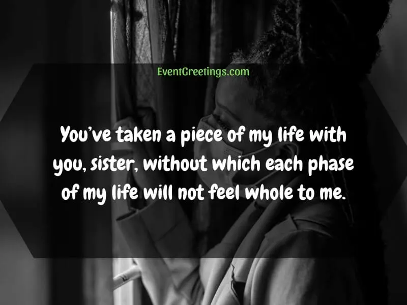 grieving the loss of a sister quotes