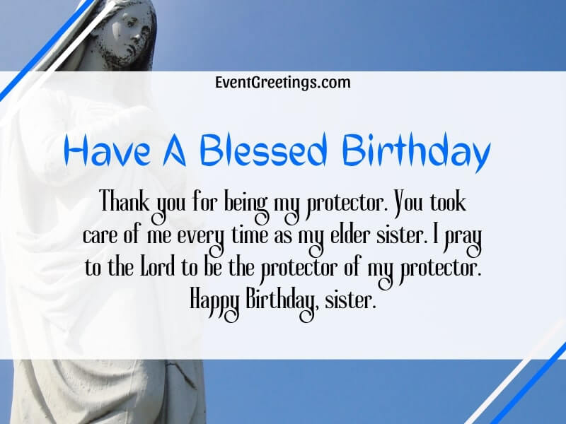 Religious Birthday Wishes For Sister