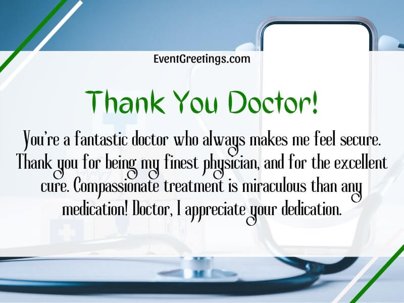 Thank You Messages For Doctor