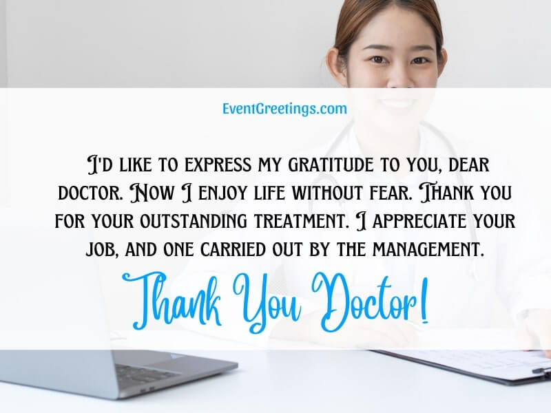 Thank You Messages For Doctor