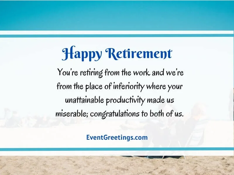 Funny Retirement Wishes For Boss