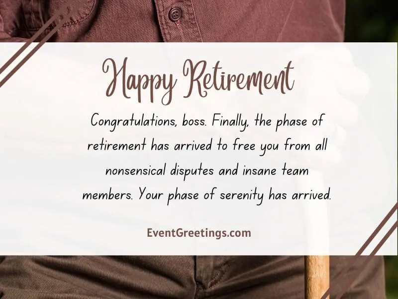 Wishes For Retirement Of Boss
