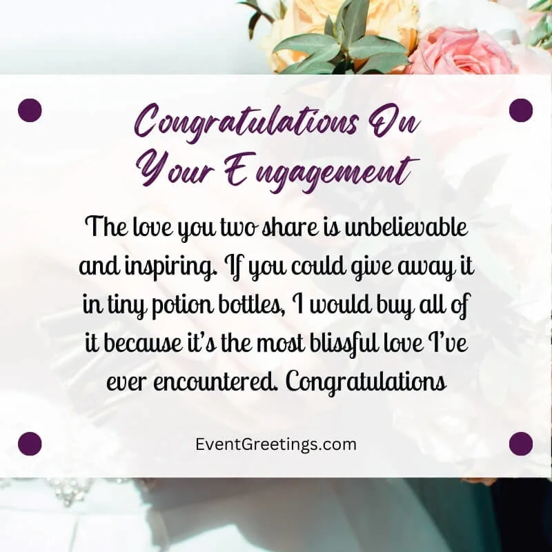 congratulations for engagement wishes