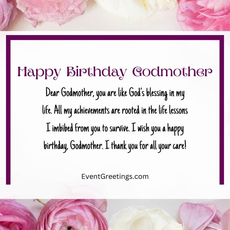 Birthday Wishes For Godmother