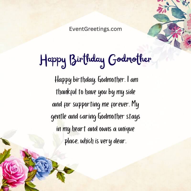 Blessed Happy Birthday Godmother