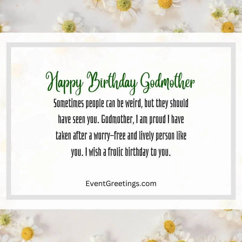 Funny Happy Birthday Wishes For Godmother