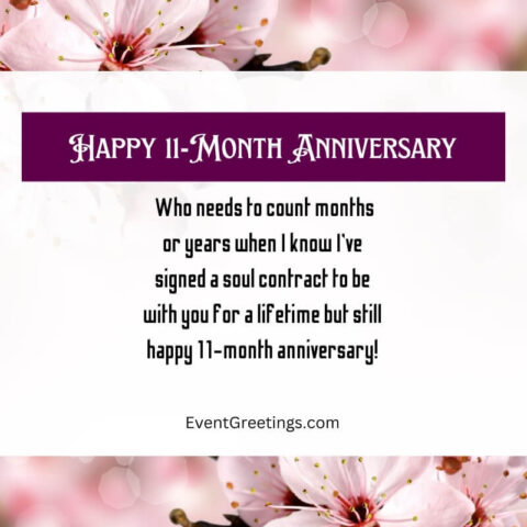 25 Best Happy 11 Month Anniversary Wishes And Messages