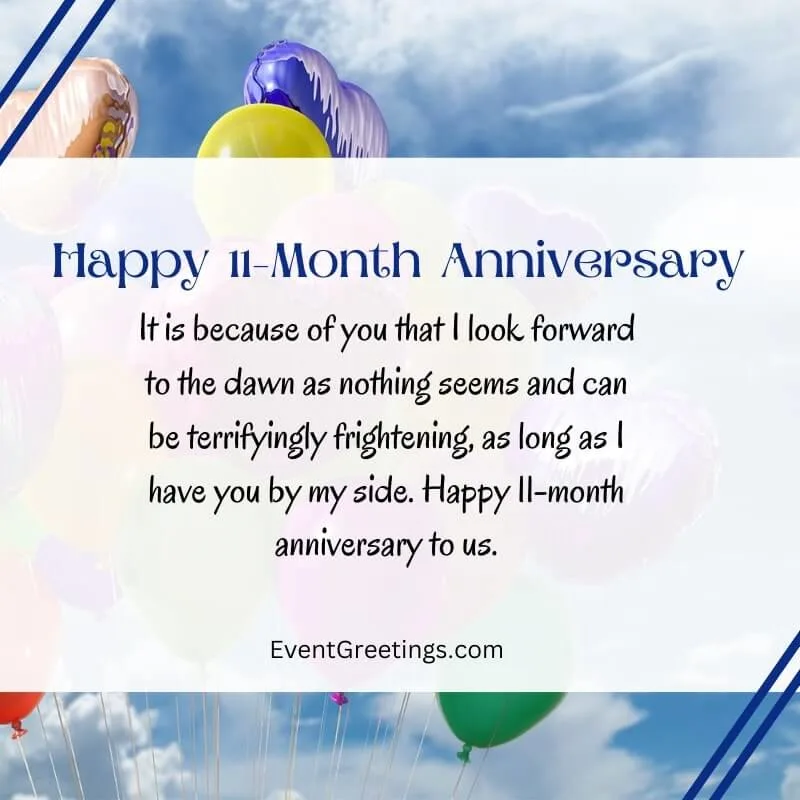 Happy 11-Month Anniversary Wishes